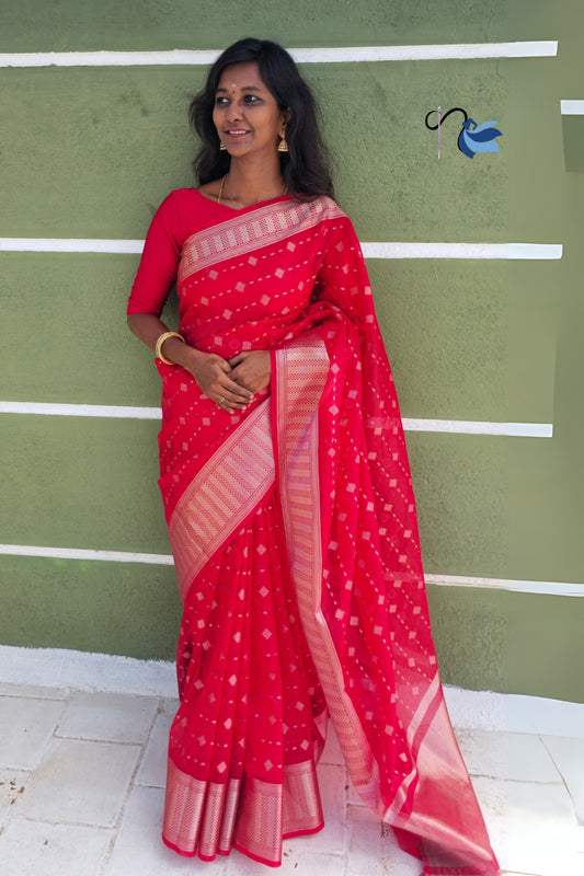 Organza Silk saree