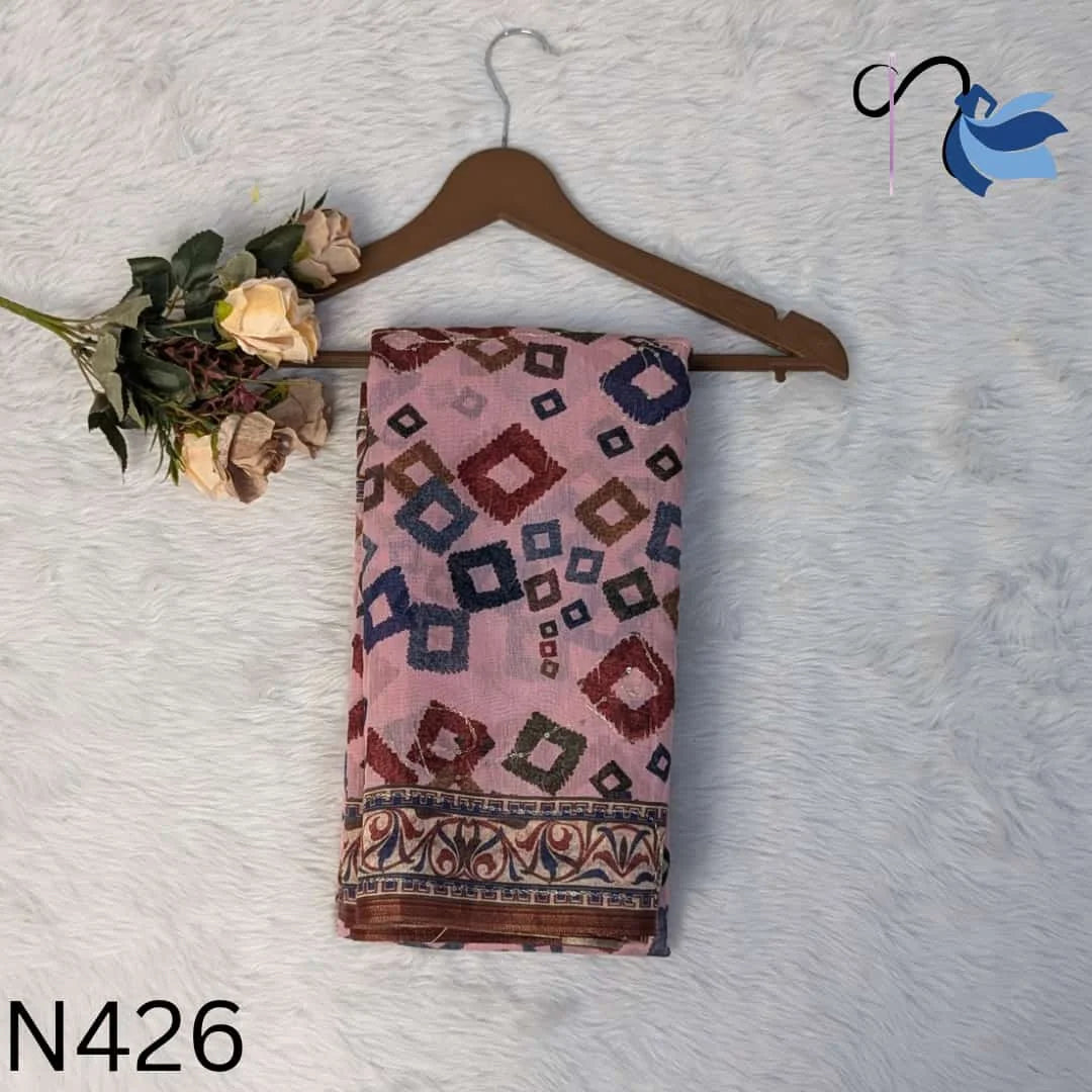 Timeless elegance of our Chanderi Cotton saree