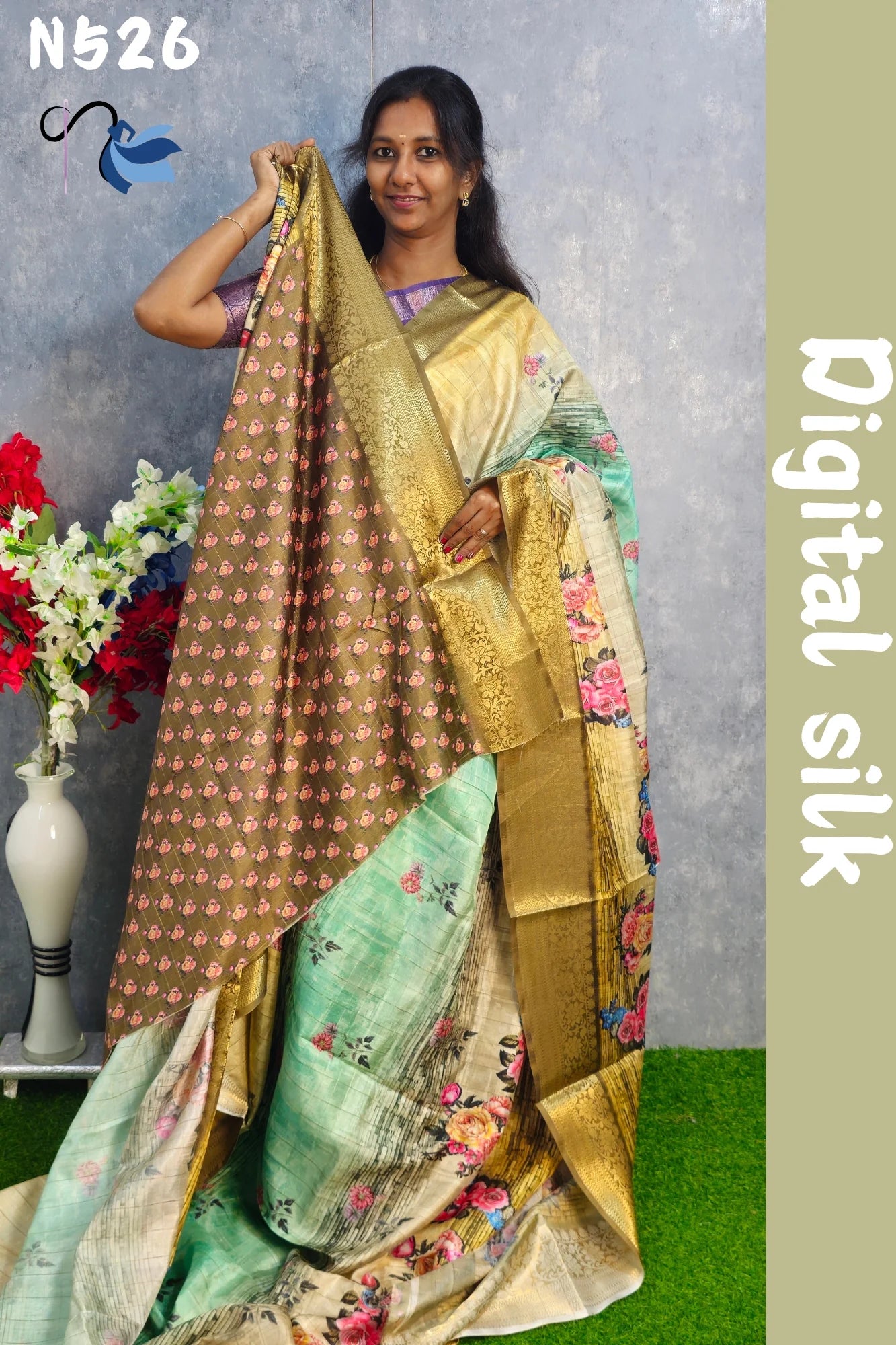 Digital Dola silk