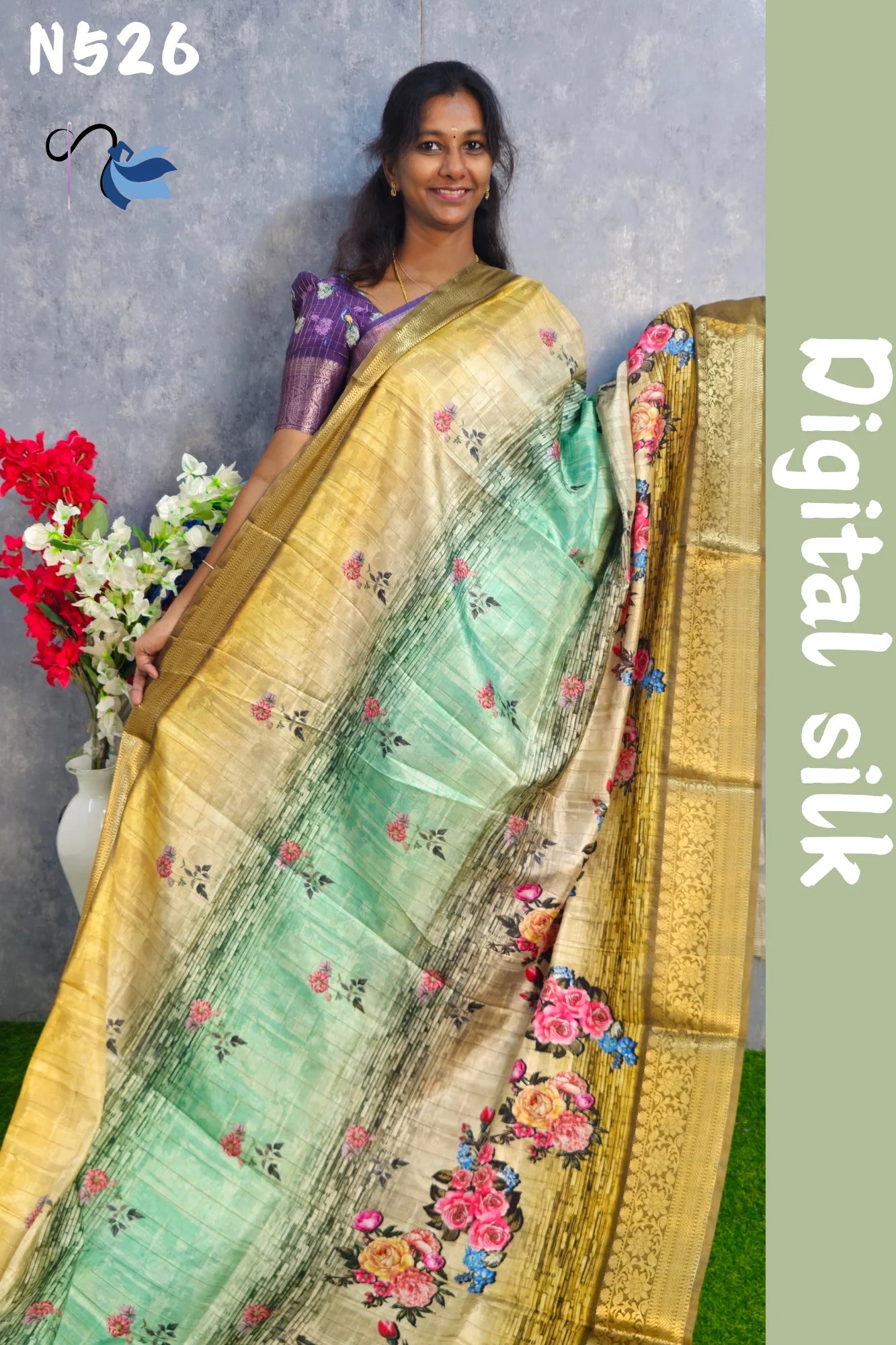 Digital Dola silk