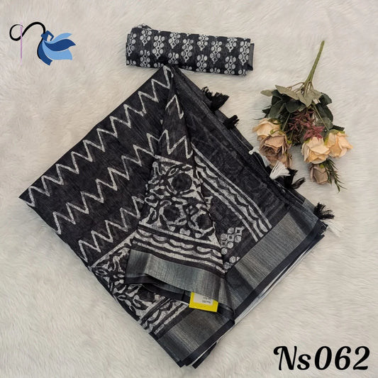 Linen Cotton saree