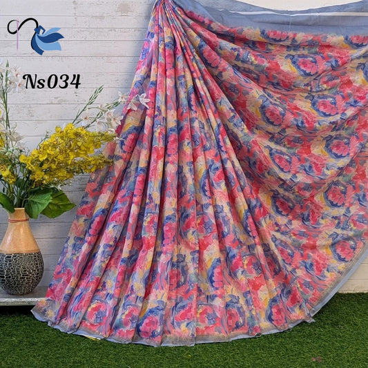 Marshmallow Crepe saree
