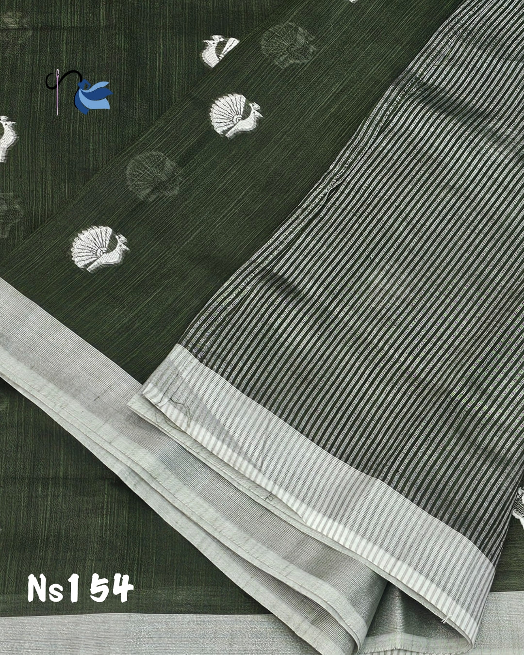 Weaving linen cotton sarees